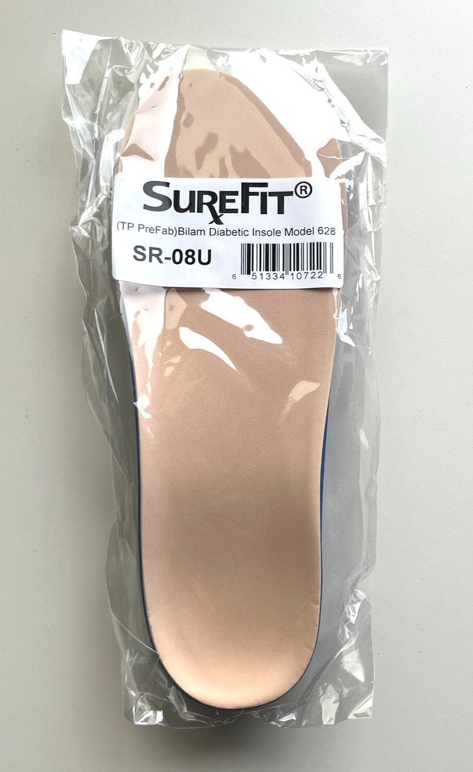 NEW SUREFIT SR-08U BILAM DIABETIC INSOLES MODEL 628
