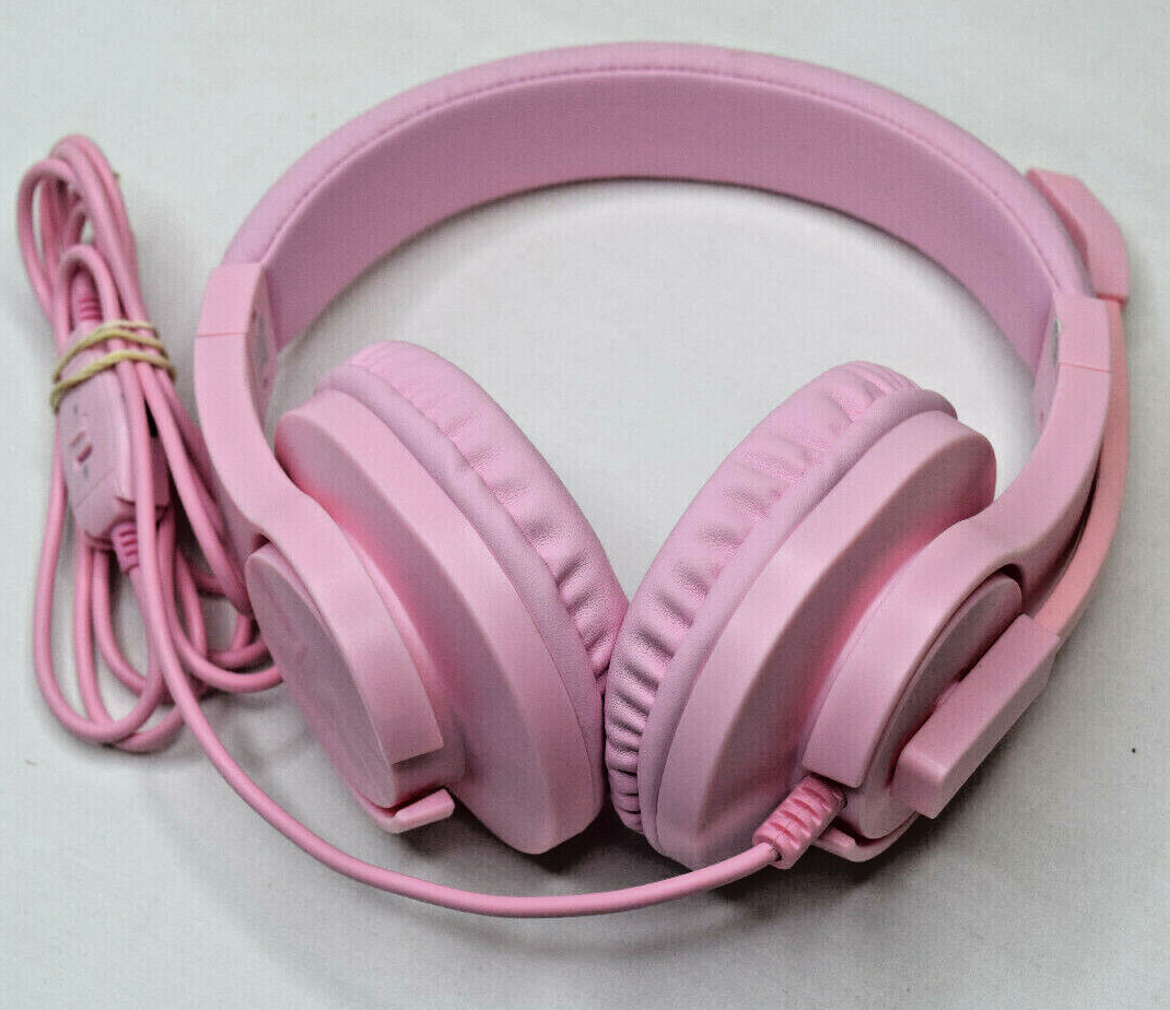 Gaming headset SL-300 with mic, Noise Cancelling Over Ear Headphones Pink