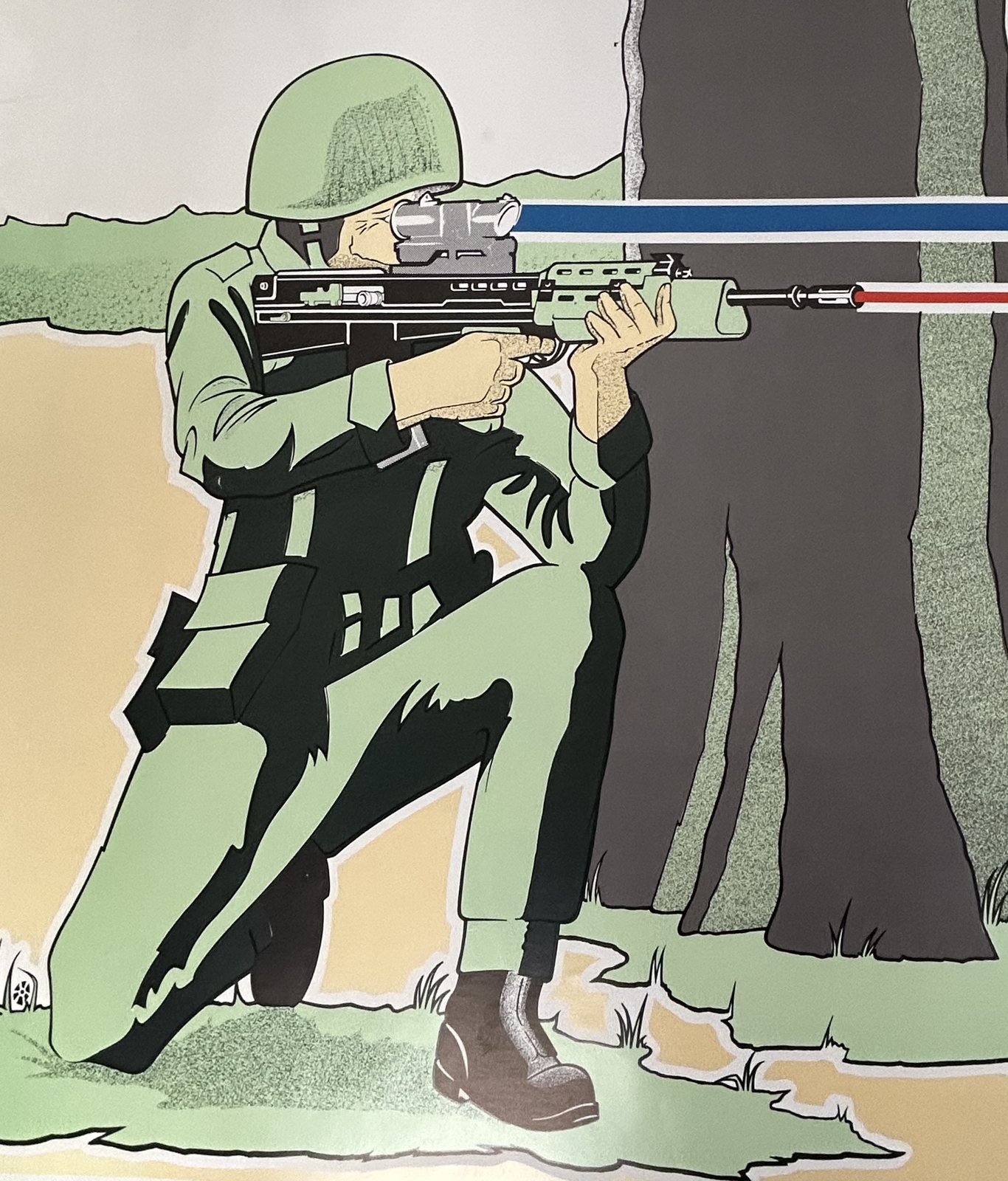 British Military SA 80 Instructional Training Poster, Army Code 71381, Sheet 7