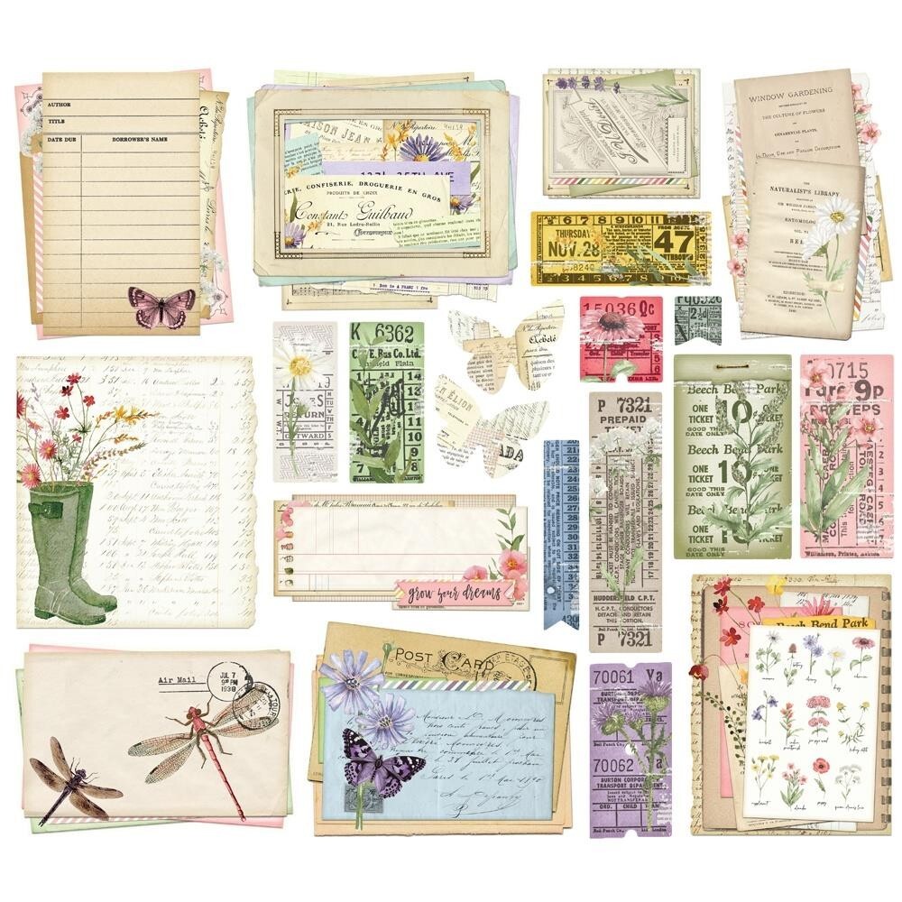 Simple Stories ~ SIMPLE VINTAGE MEADOW FLOWERS ~ Ephemera
