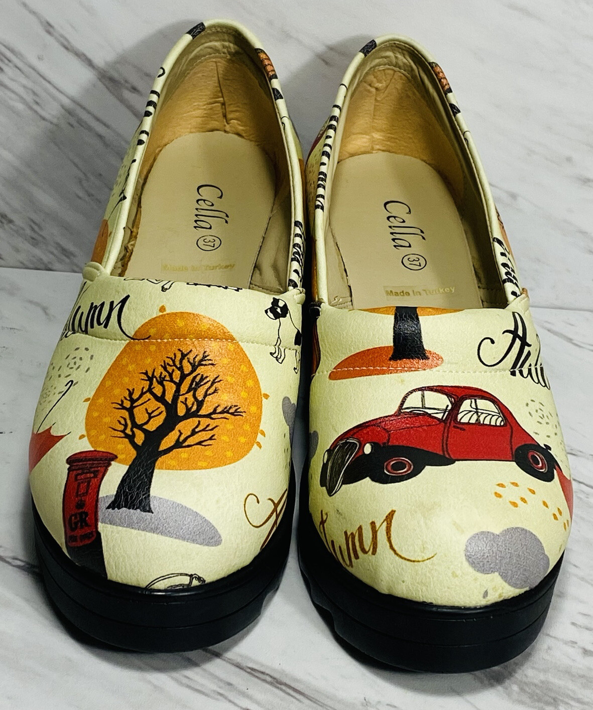 Cella clogs size 37 Autumn print