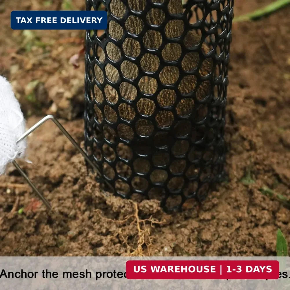 Mesh Tree Trunk Protectors, 6 Pack 40 Inches Tree Bark Protector Guard with Zip