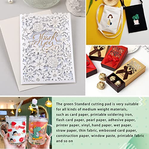 Cutting Mat, Compatible With Cricut Explore 12x12in(8 Pack)Standard Green