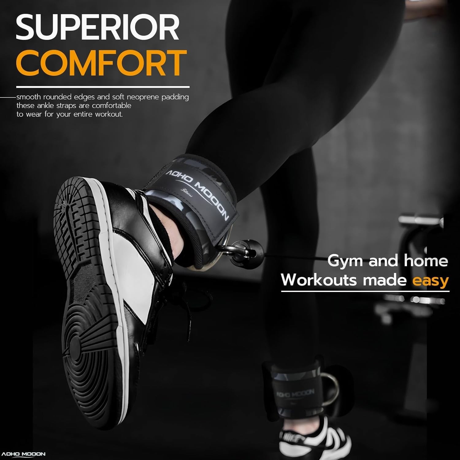 Adjustable Ankle Straps for Cable Machines - Durable and Comfortable Fit