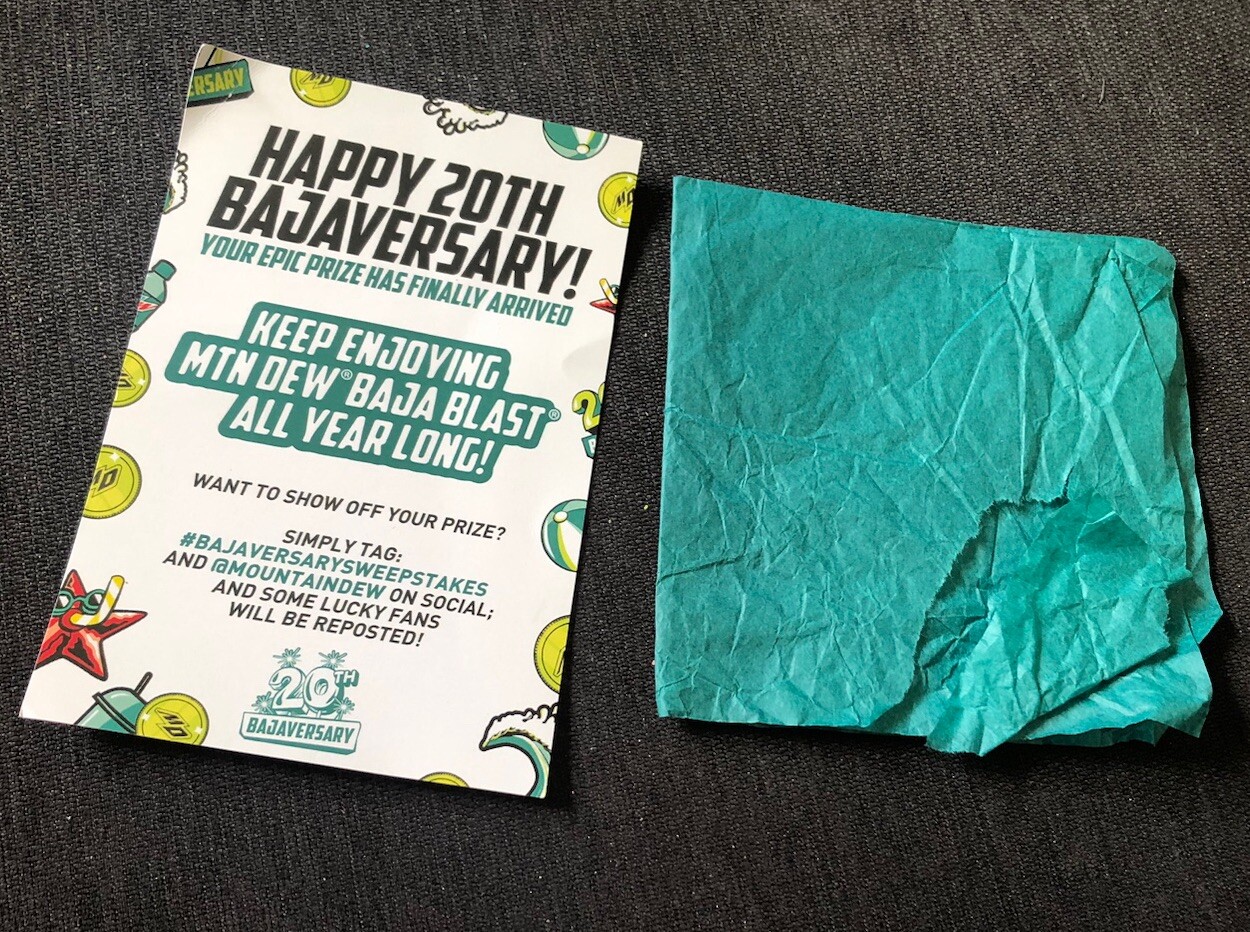 Mountain Dew MTN DEW Baja BLAST 20th Anniversary Pamphlet