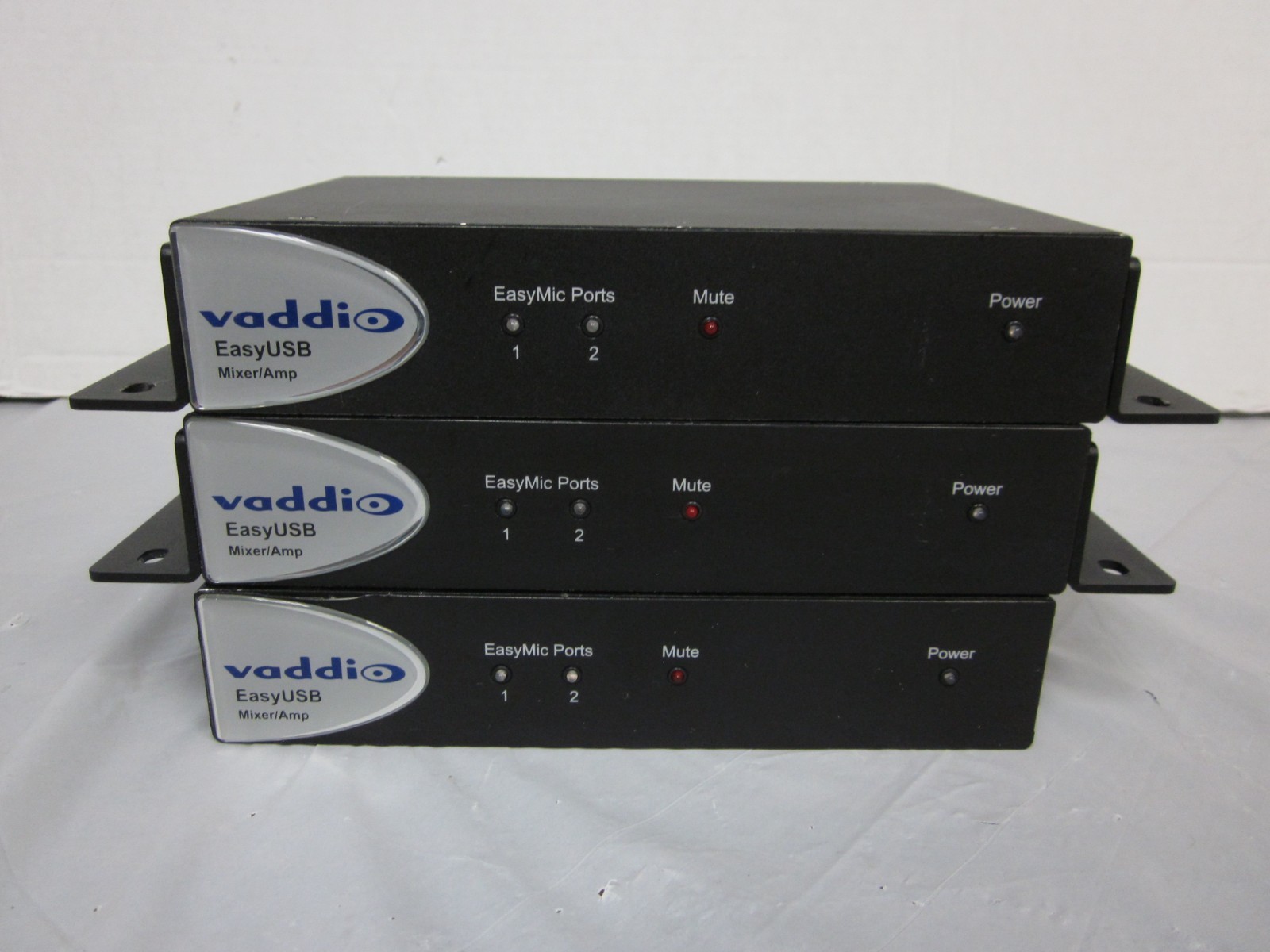 Lot of 3 Vaddio EasyUSB Mixer/Amp 998-8530-000U - No AC Adapters