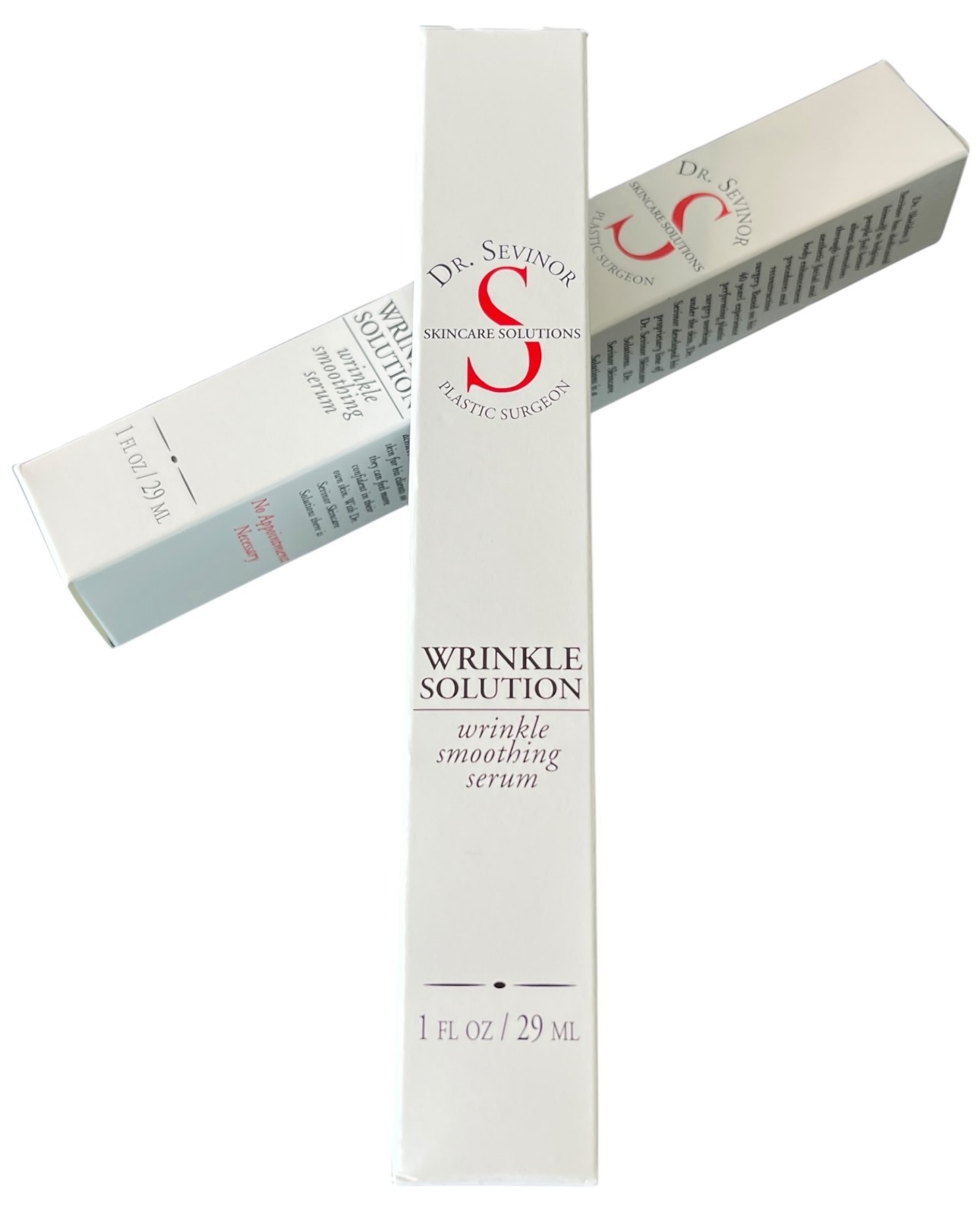 2x Dr. Sevinor Skincare Wrinkle Solution Smoothing Serum Fine Line Aging Reducer