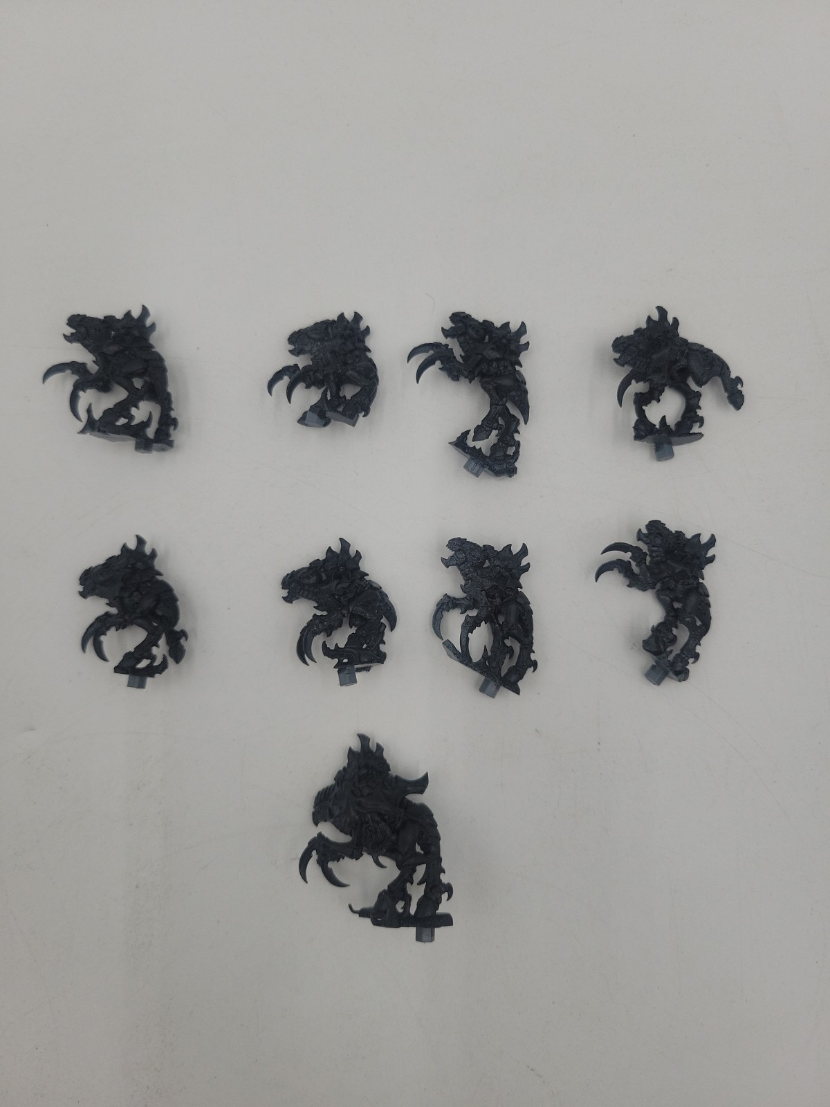 Warhammer 40k Tyranids 9x Neurogaunts (Inc Nodebeast) - Assembled No Bases