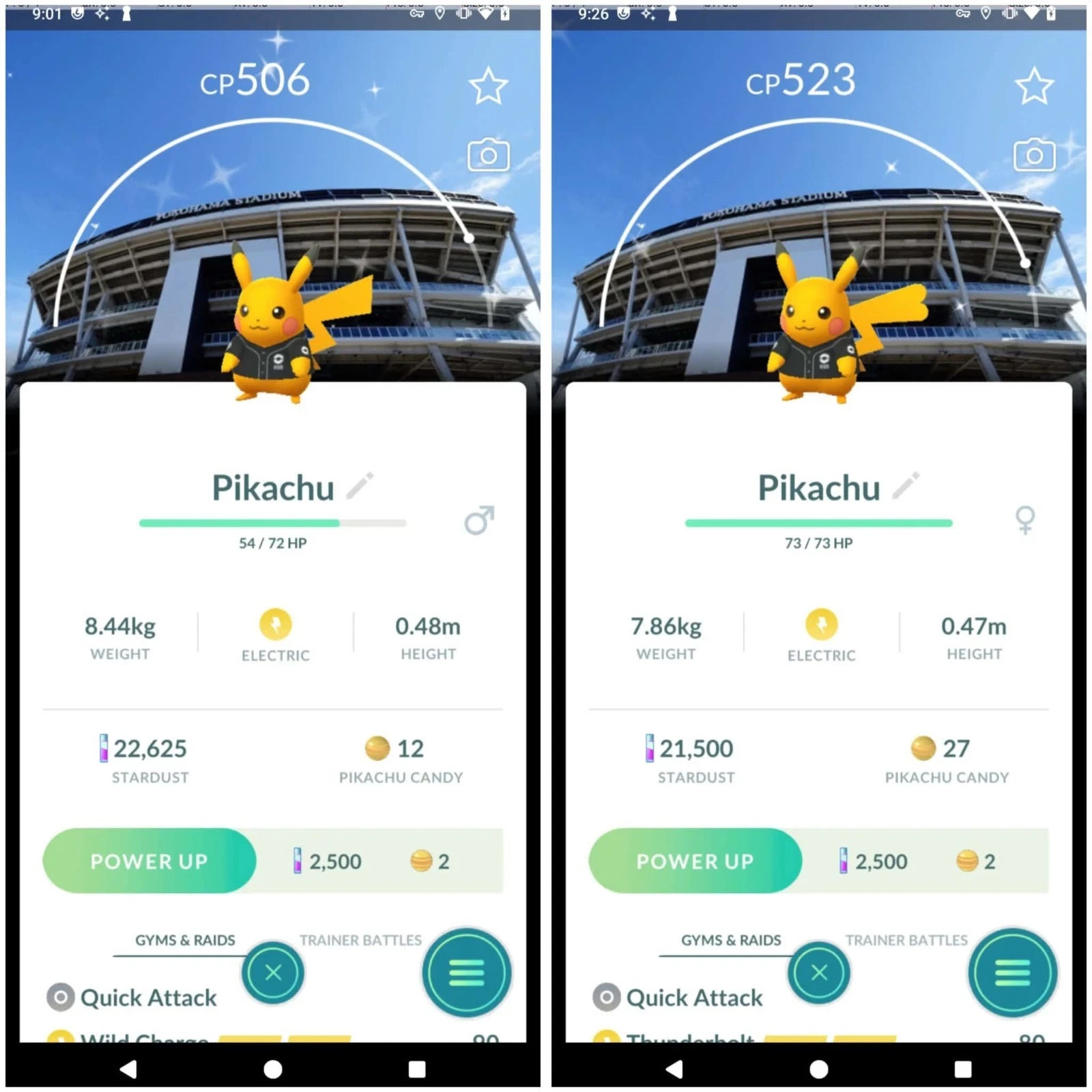 Pokémon Shiny Pikachu Baseball Shirt Yokohama DeNA BayStars Background | PTC Go