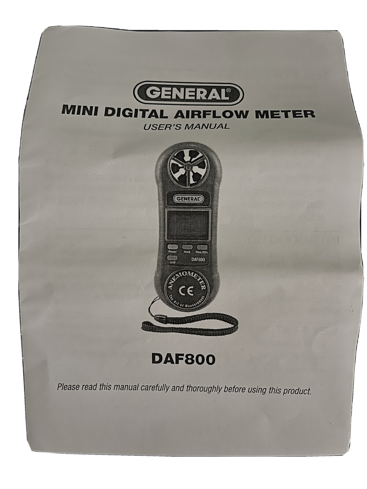 DAF800 - General Mini Digital Airflow Meter
