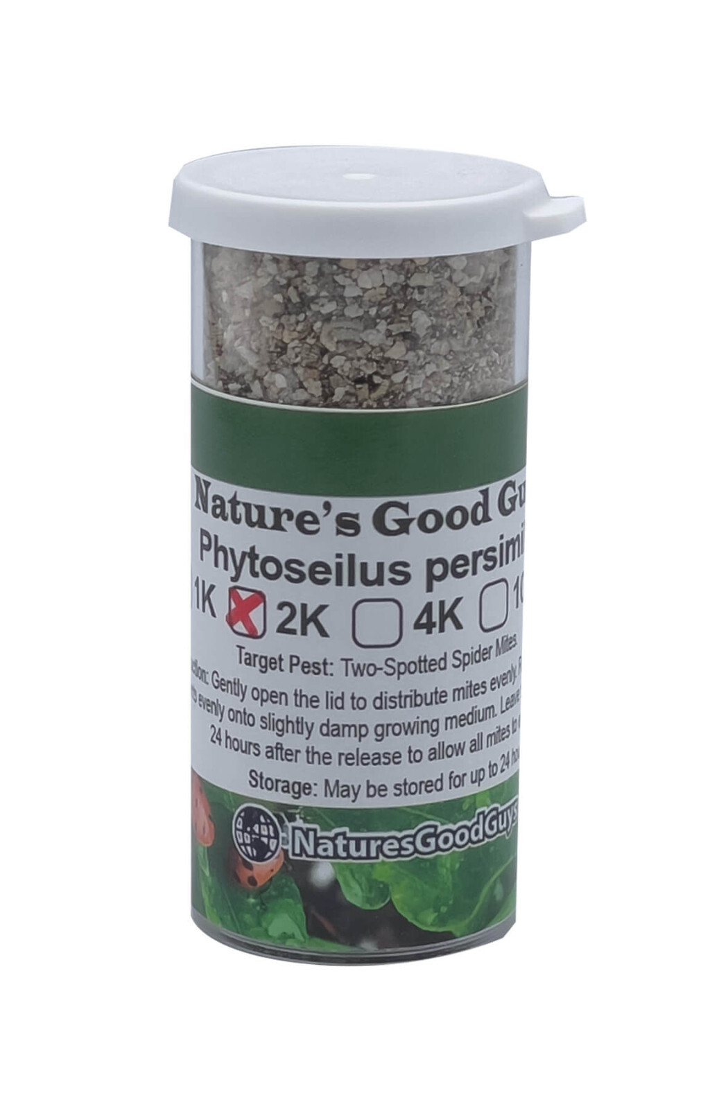 NaturesGoodGuys 2,000 Phytoseiulus Persimilis Predatory Spider Mites Control