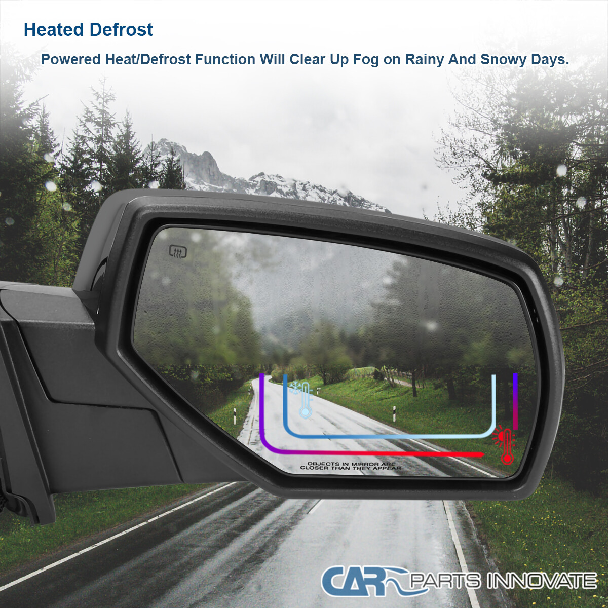 Right Side Mirror Fits 2014-2018 Chevy Silverado Sierra Power Heated+Puddle View