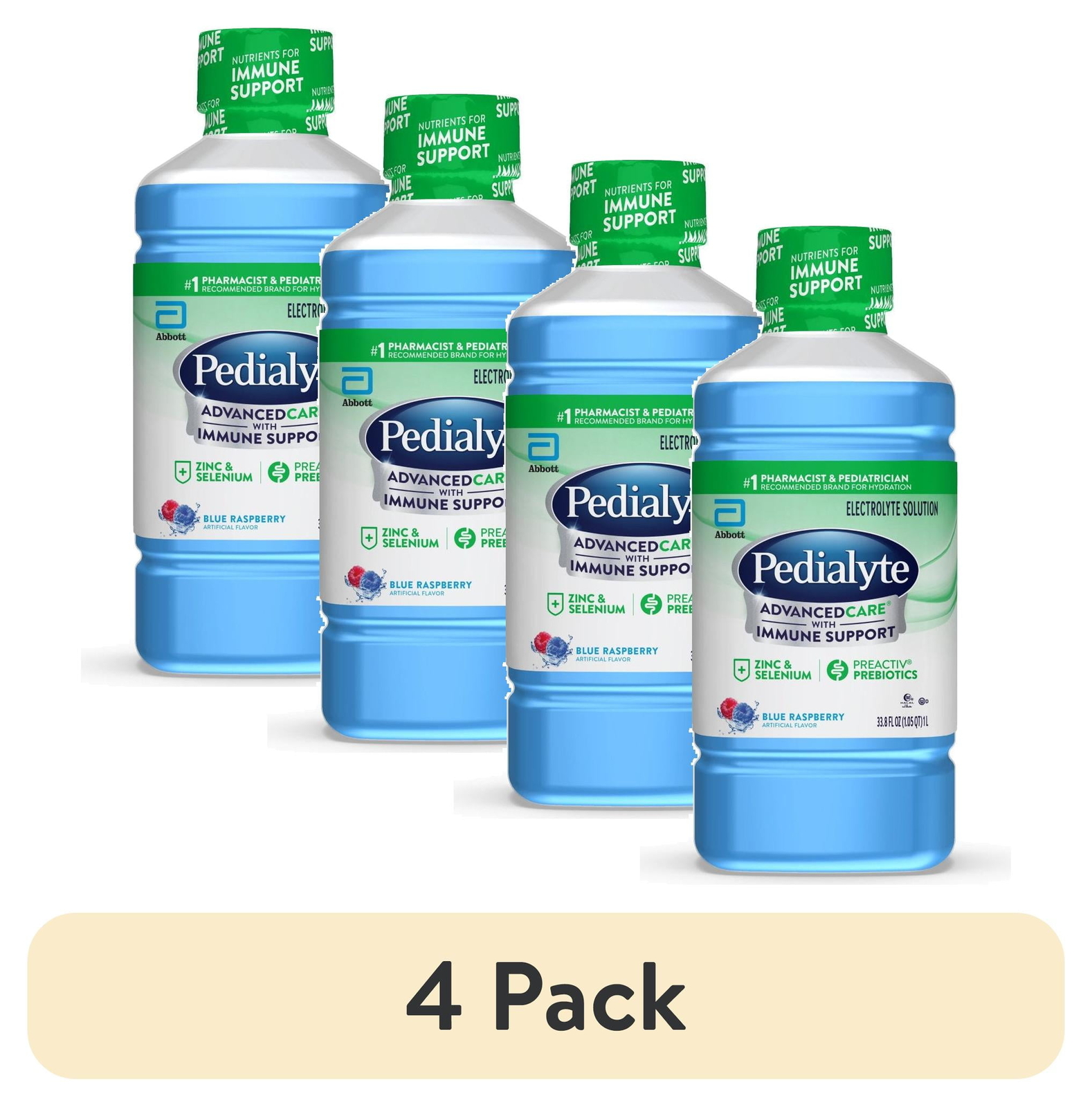 Pedialyte AdvancedCare Electrolyte Solution, Blue Raspberry, 1 Liter