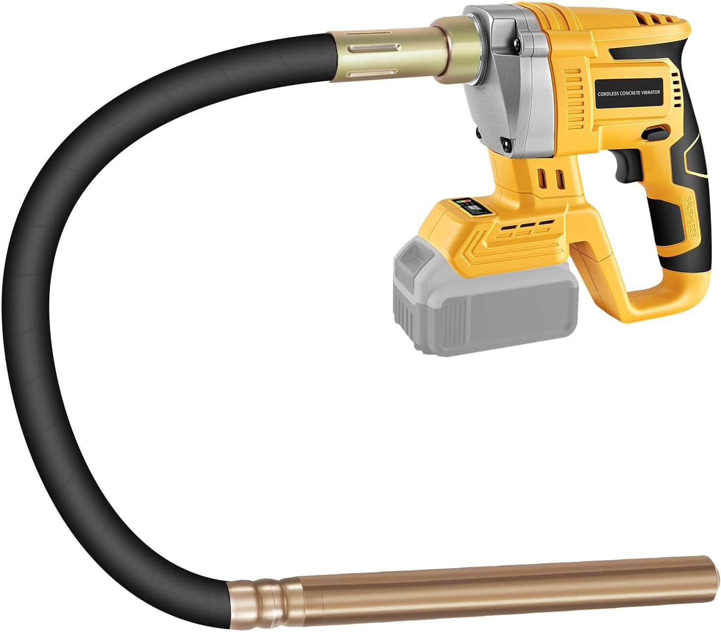 Cordless Concrete Vibrator Compatible with Dewalt 20V Battery (Tool Only), 600W