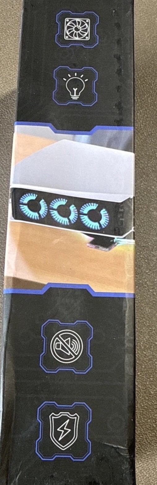 PS5 Cooling Fan with Led Light,Quiet Efficient Cooling