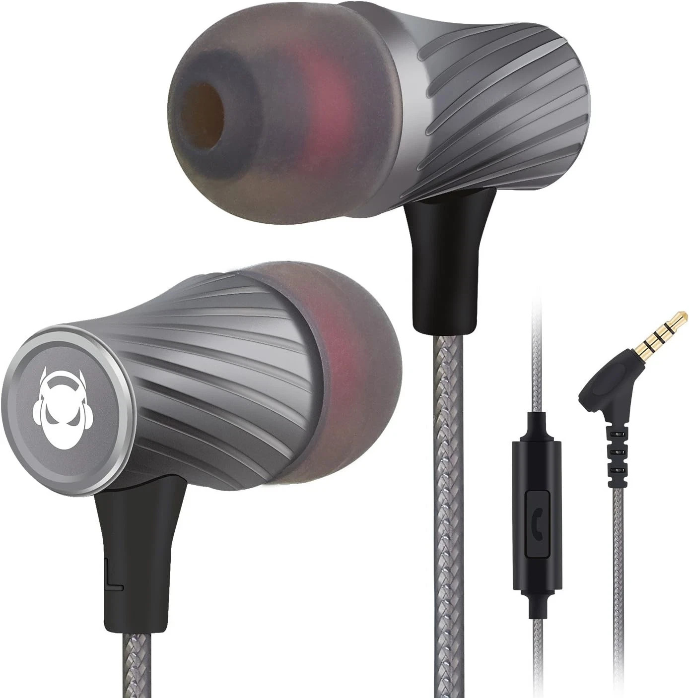 Super Bass Wired Earbuds with Microphone – Noise Cancelling, Deep Bass Ear Buds