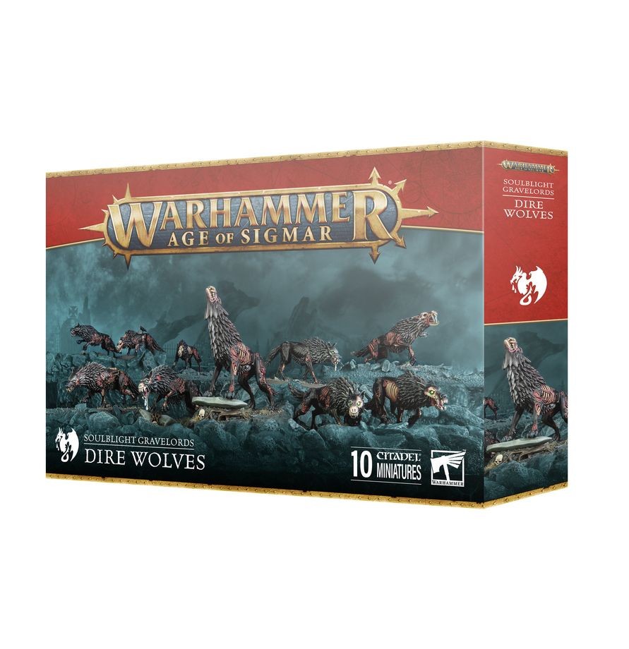 Soulblight Gravelords Dire Wolves - Warhammer Age of Sigmar - New! 91-45