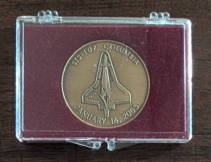 NASA Mission STS-107 Space Shuttle Columbia Memorial Coin January 16, 2003