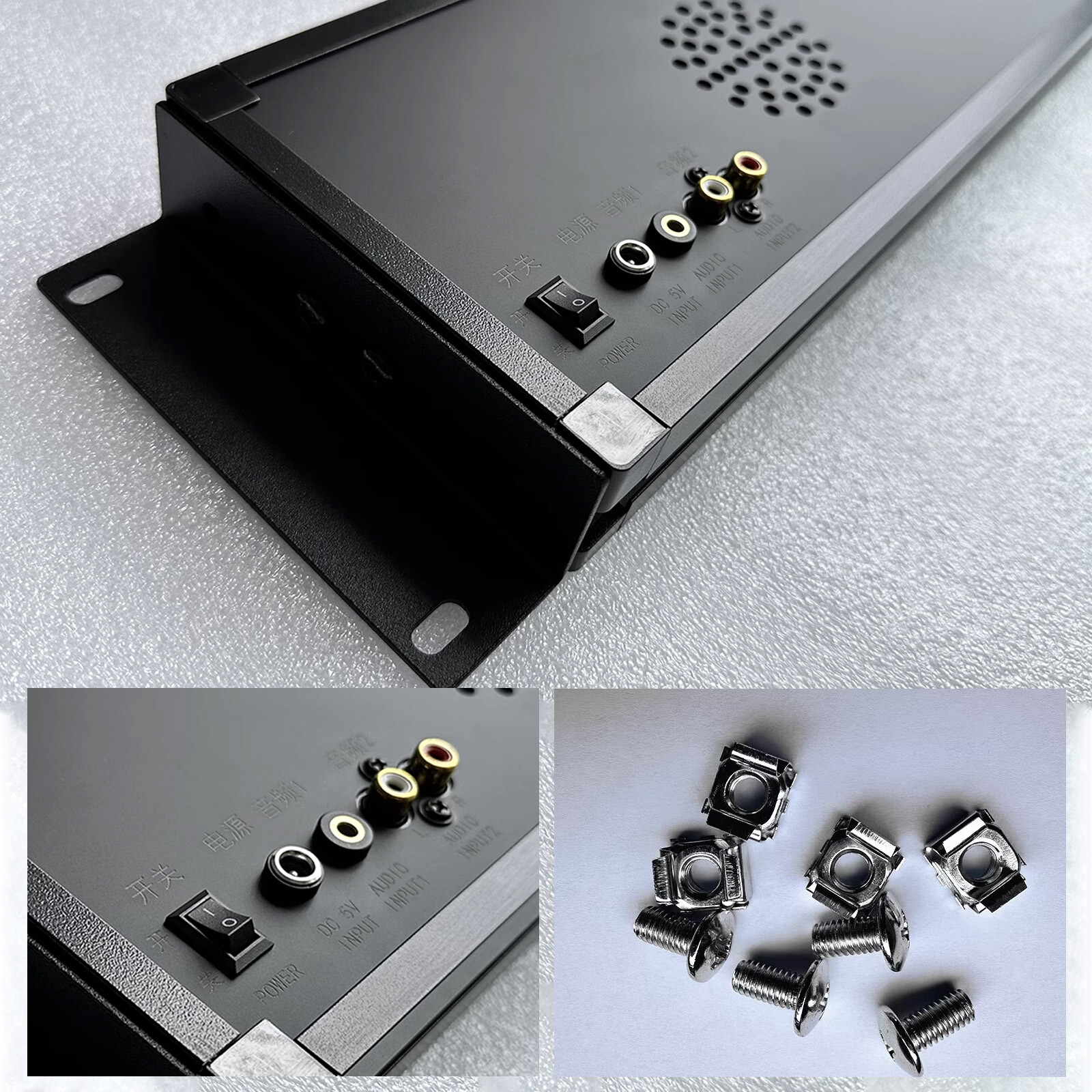 Full Color Music Spectrum Display Rhythm Light 3U with Mounting Bracket