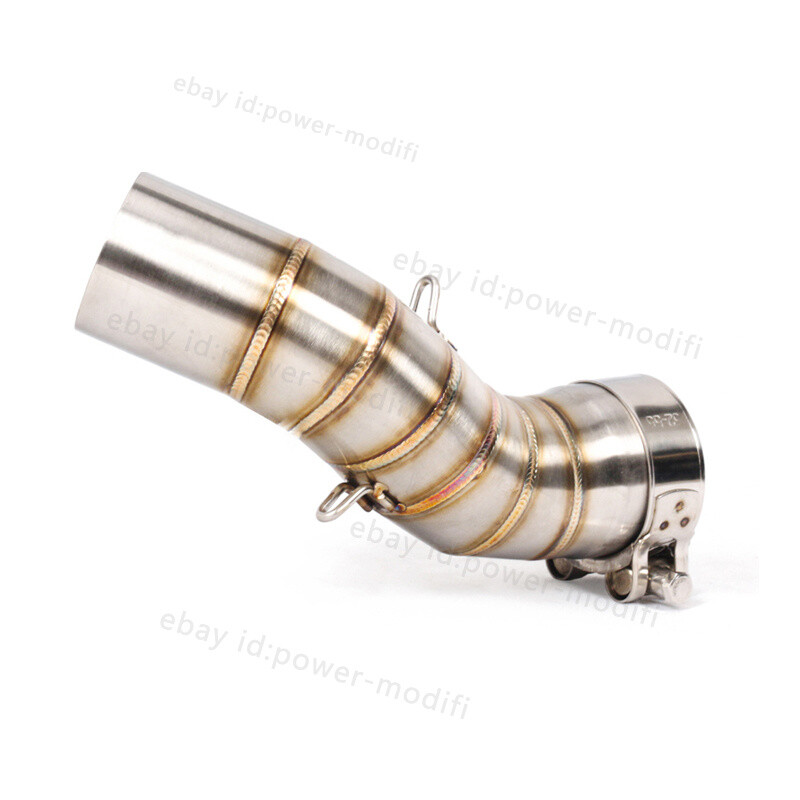 51mm For Kawasaki Z900 2017-2022 Muffler Connect Link Tube Mid Exhaust Tips Pipe
