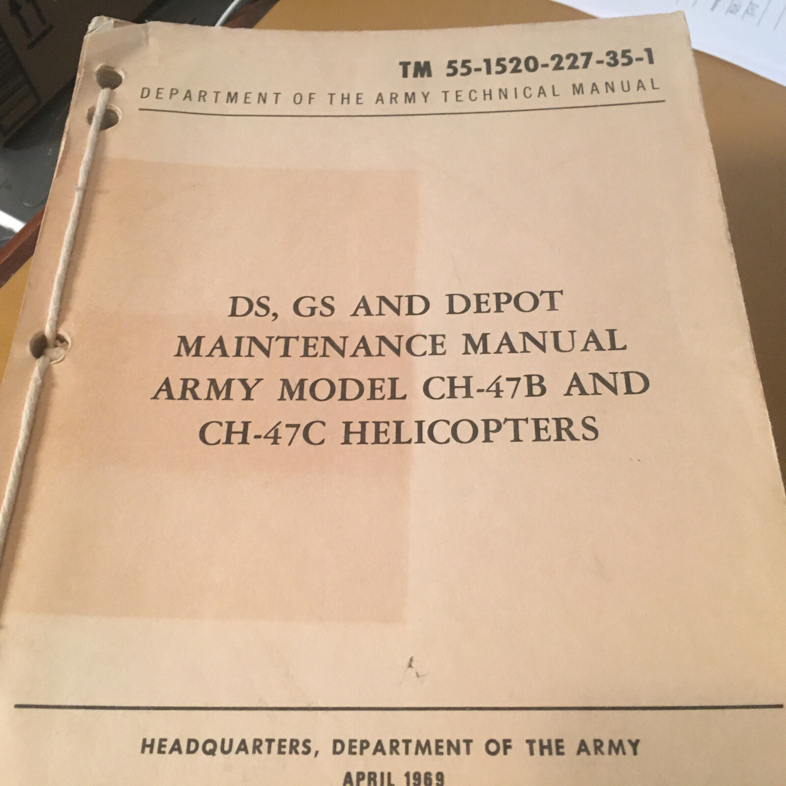 Boeing CH-47B and CH-47C Chinook Maintenance Manuals, a 3 Vol. Set