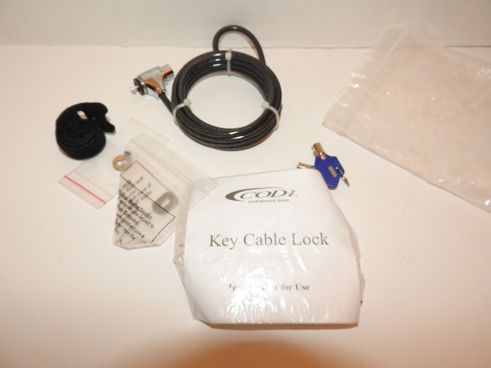 Security Cable Lock Computer MacBook iPad iPhone Tablet Notebook 2 Key 6.5'  J