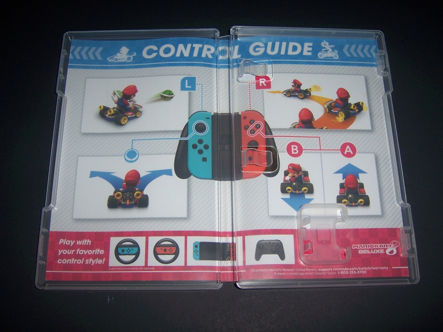 Authentic Replacement Case ONLY for MARIO KART 8 DELUXE - Nintendo Switch Box