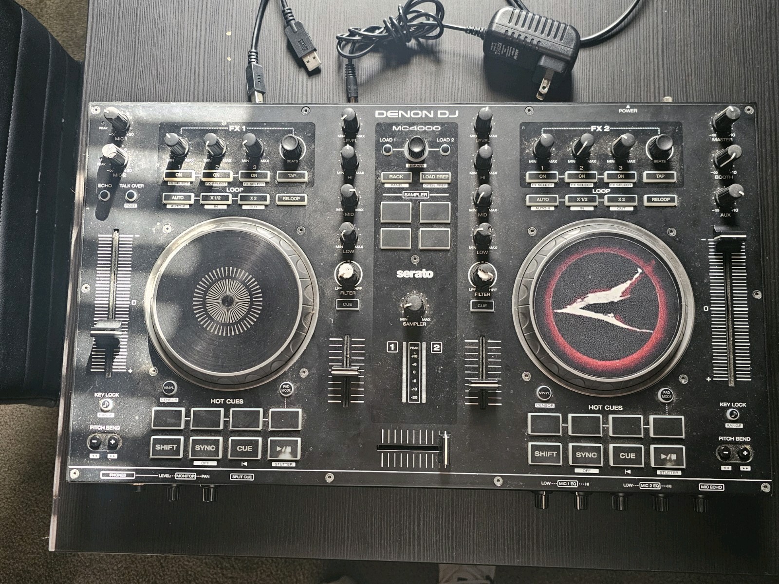 Denon MC 4000 DJ Controller For Parts Or Repair Ignition Board Needs Replaced