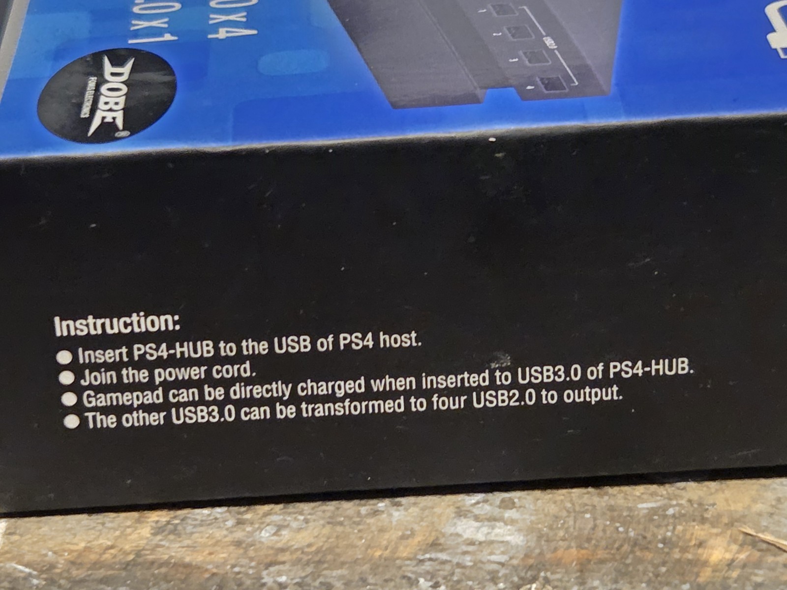 Dobe USB HUB for P4 Gaming Console, New