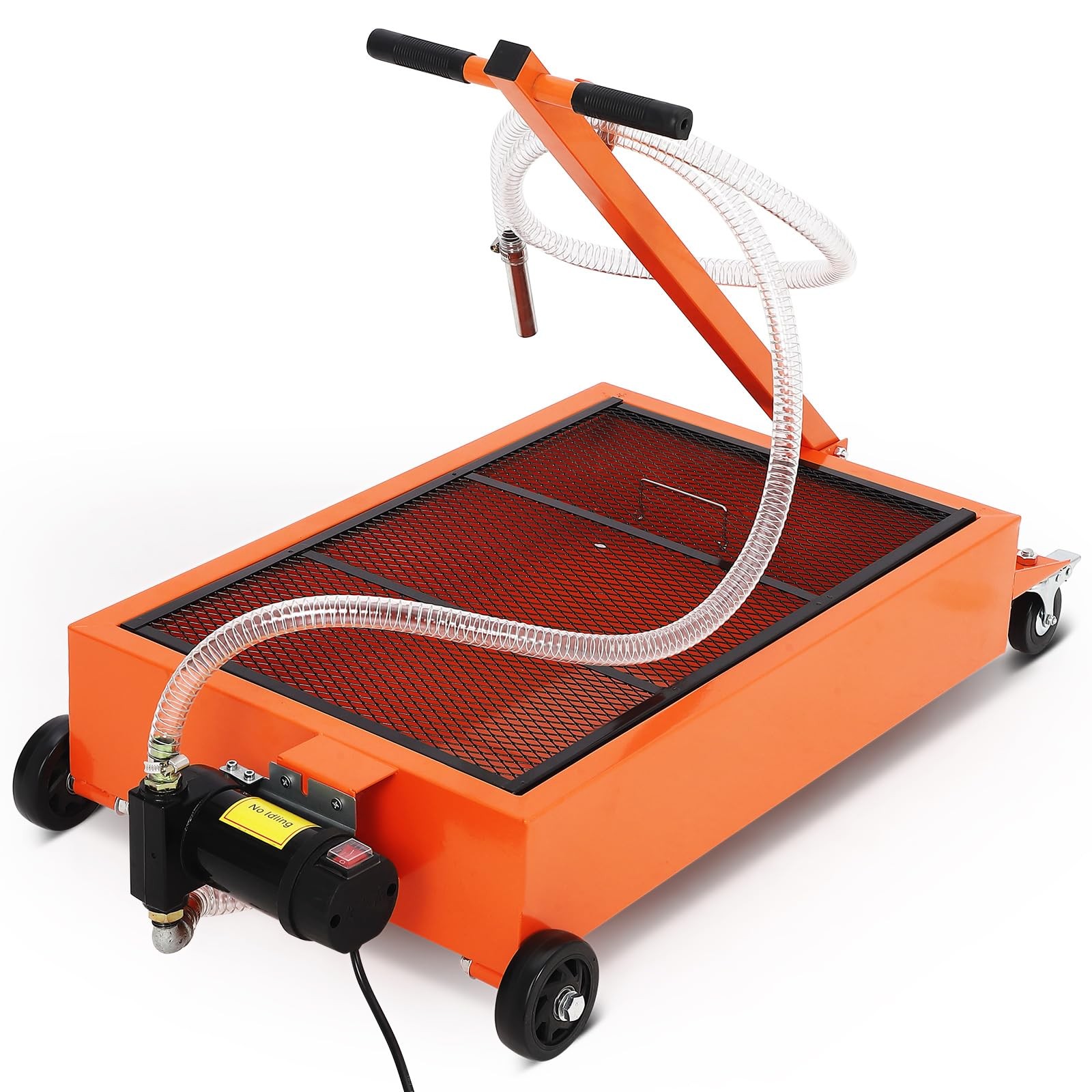 20 Gallon Oil Drain Pan,Low Profile Oil Drain Pan with 110V Electric Pump,76L...