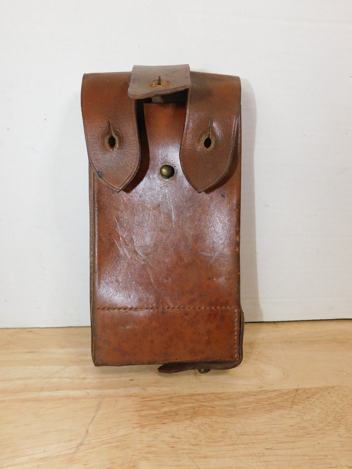 5X9", Austrian German MP38/MP40 Magazine Pouch – Leather Field Gear, 1/98