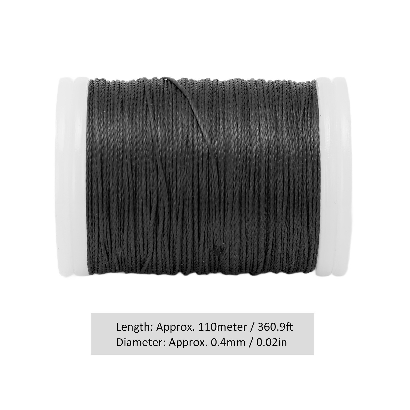 § 110m Black Archery Serving Thread Bowstring Material For Tying Peep Sight