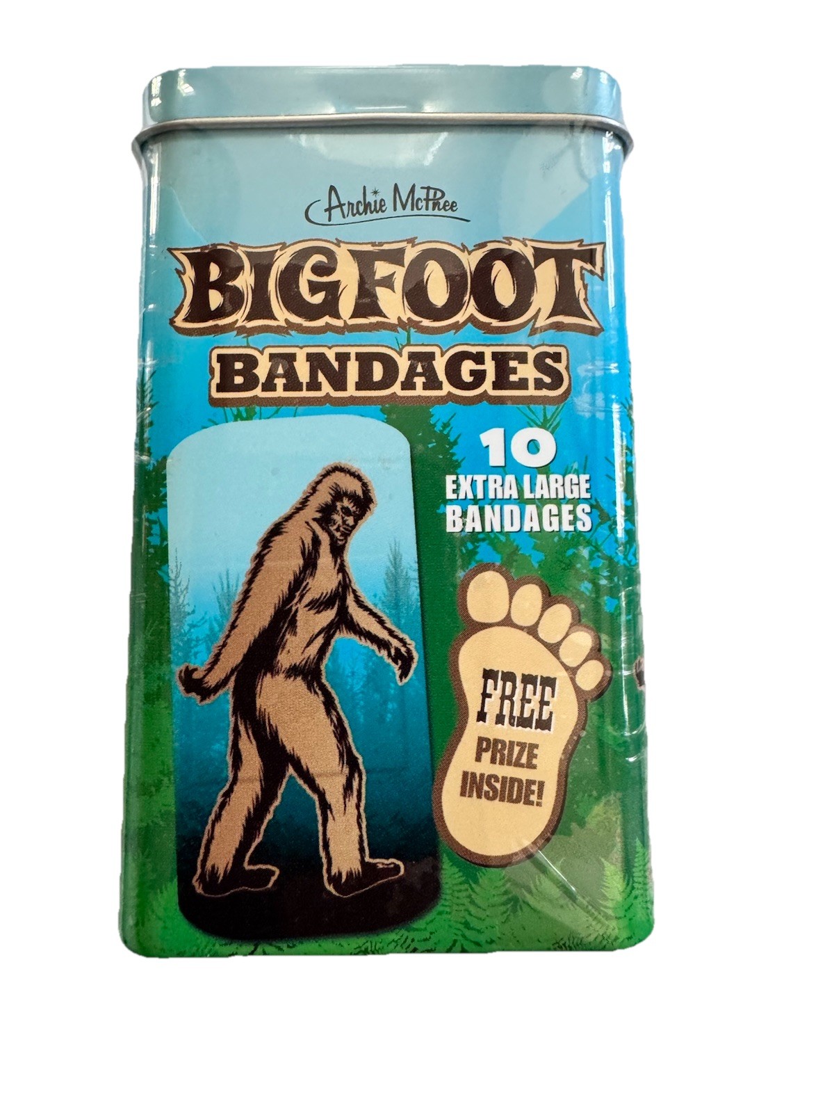 Archie Mcphee, Bigfoot Bandages Sasquatch Yeti 10 Extra Large Sterile Strips