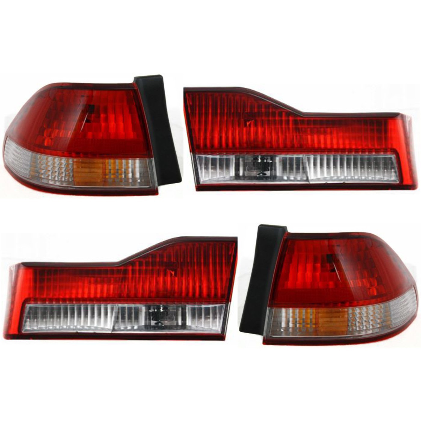 Tail Light For 2001-2002 Honda Accord Kit Left and Right Inner and Outer