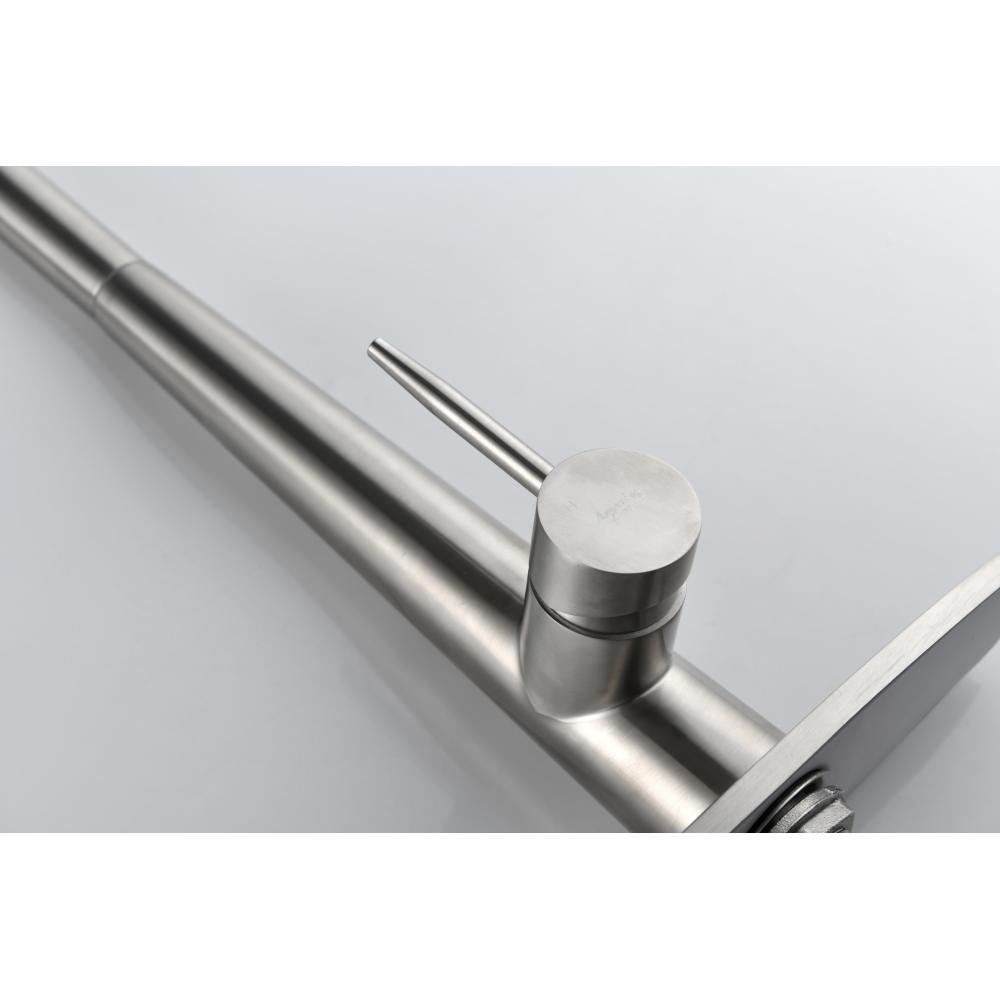 Kitchen Faucet with Pull Down Sprayer Brushed Nickel High Arc Single Handle