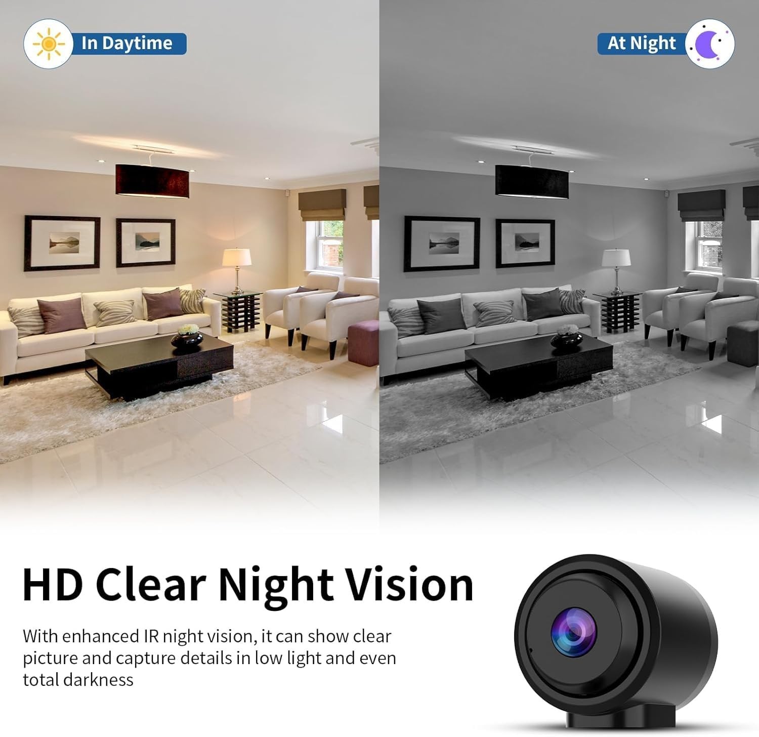 Versatile Wireless Surveillance: 2K Camera with Night Vision & Cloud Recording