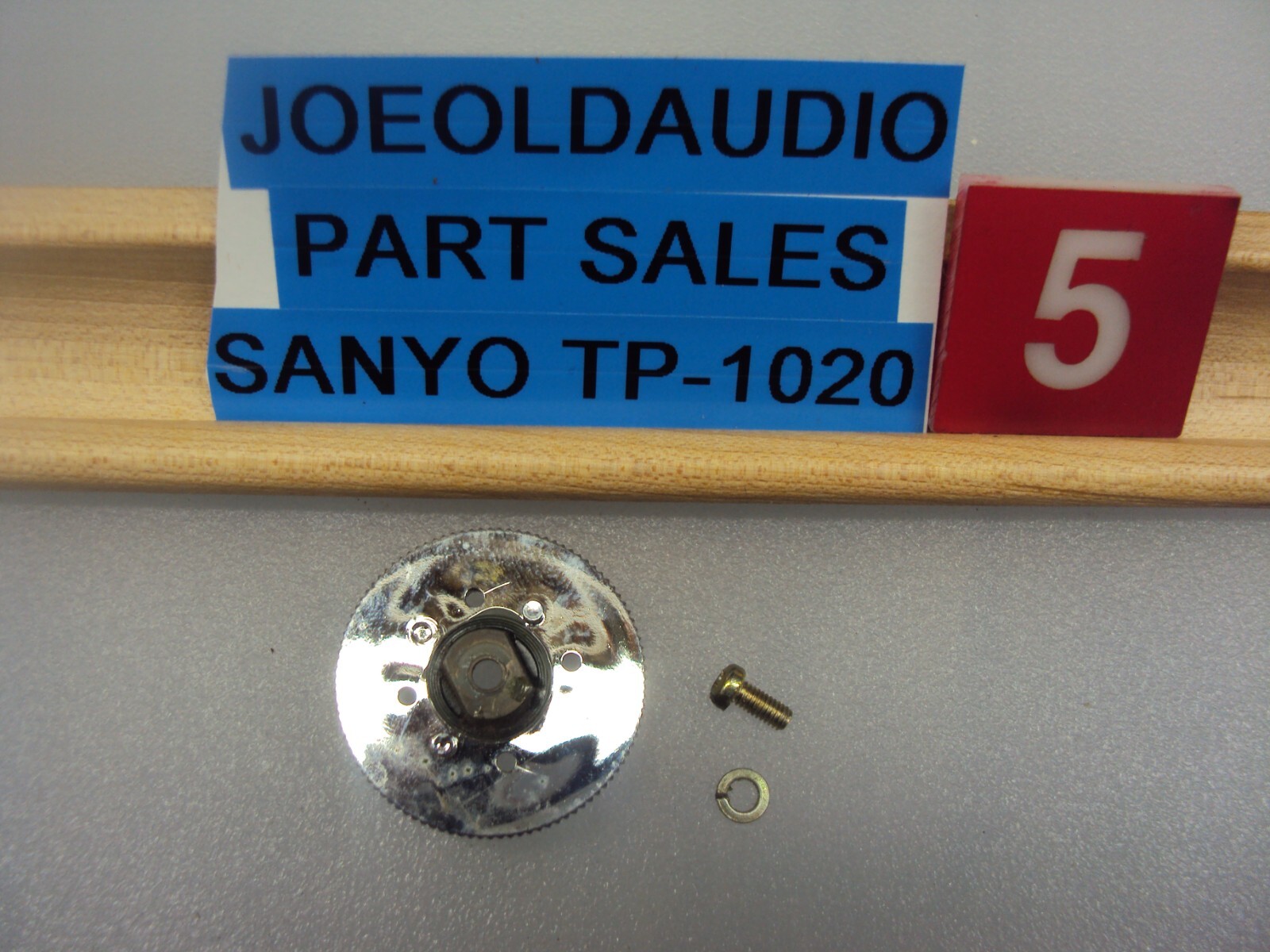 Sanyo Turntable TP-1020 33/45 RPM Speed Control Knob. Tested Parting Out TP1020