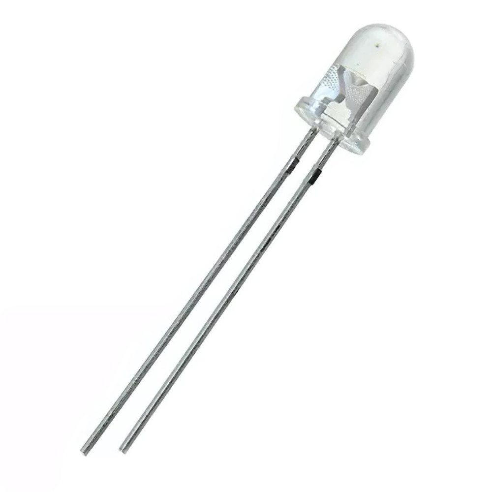 Pack of 5, TSHG6210 Infrared Emitter 850nm 2300mW/sr Circular Top Mount 2-Pin T-