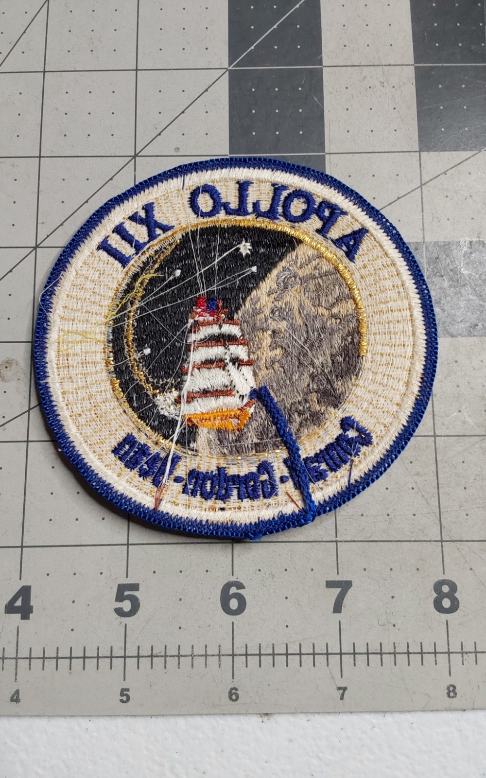 1970s Apollo XII Conrad Gordon Bean NASA Patch