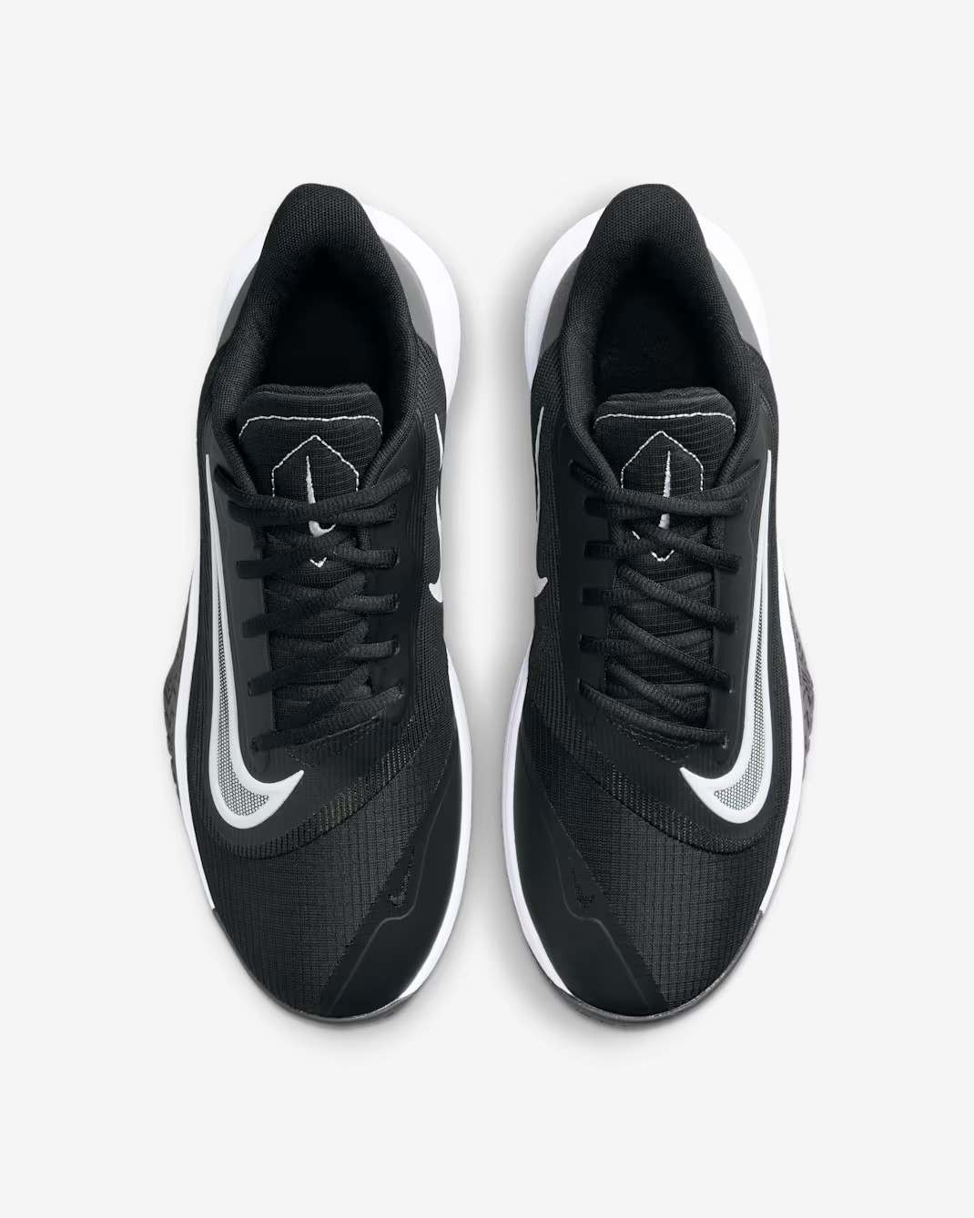 Mens Nike Precision VII Basketball Sneaker Black Grey White FN4322 005
