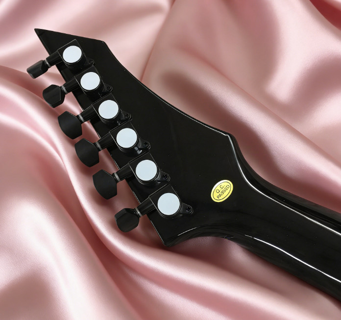 Black BC Rich Warlock Electric Guitar 6 Strings Solid Body H-H Pickups FR Bridge
