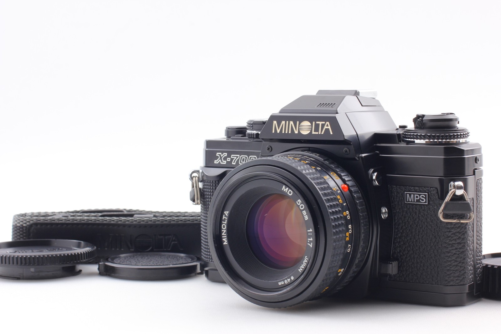 All Works [ Top MINT] Minolta New X-700 Black Camera New MD 50mm F1.7 From JAPAN