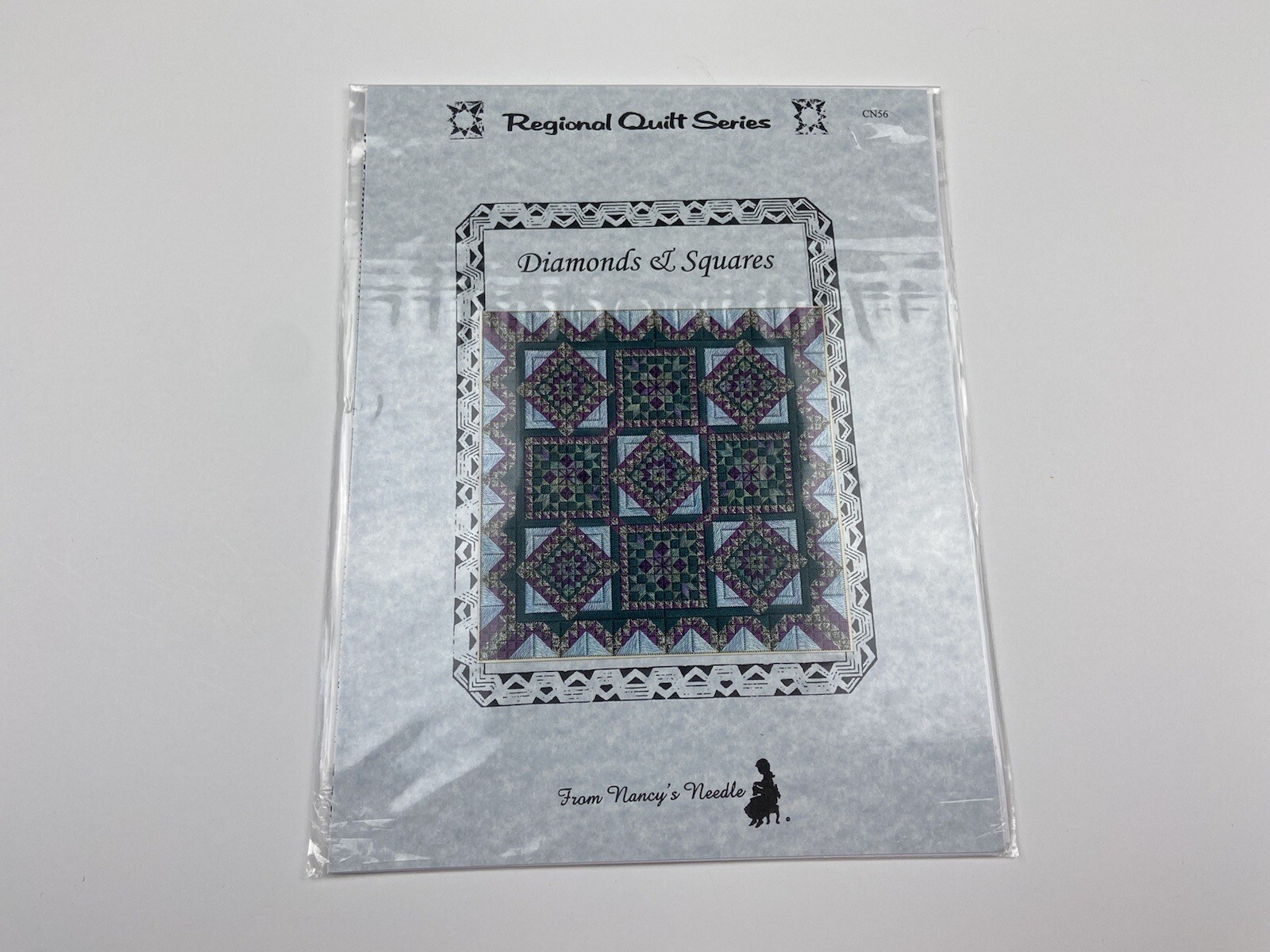 Nancy Needle Diamond And Square Needlepoint Pattern Regional quilt Series Canvas