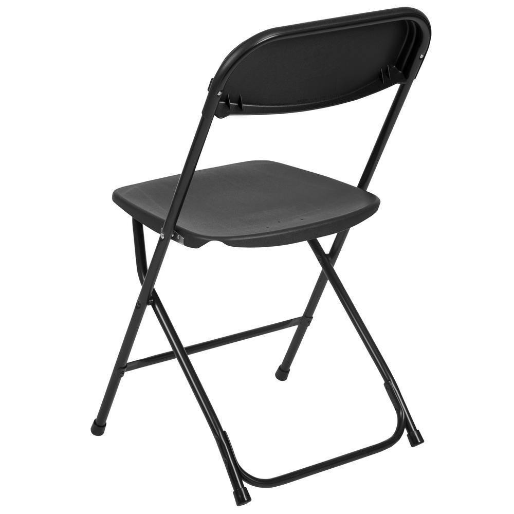 Hercules Series Black Metal 650 Lb. Weight Capacity Lightweight Event Folding Of