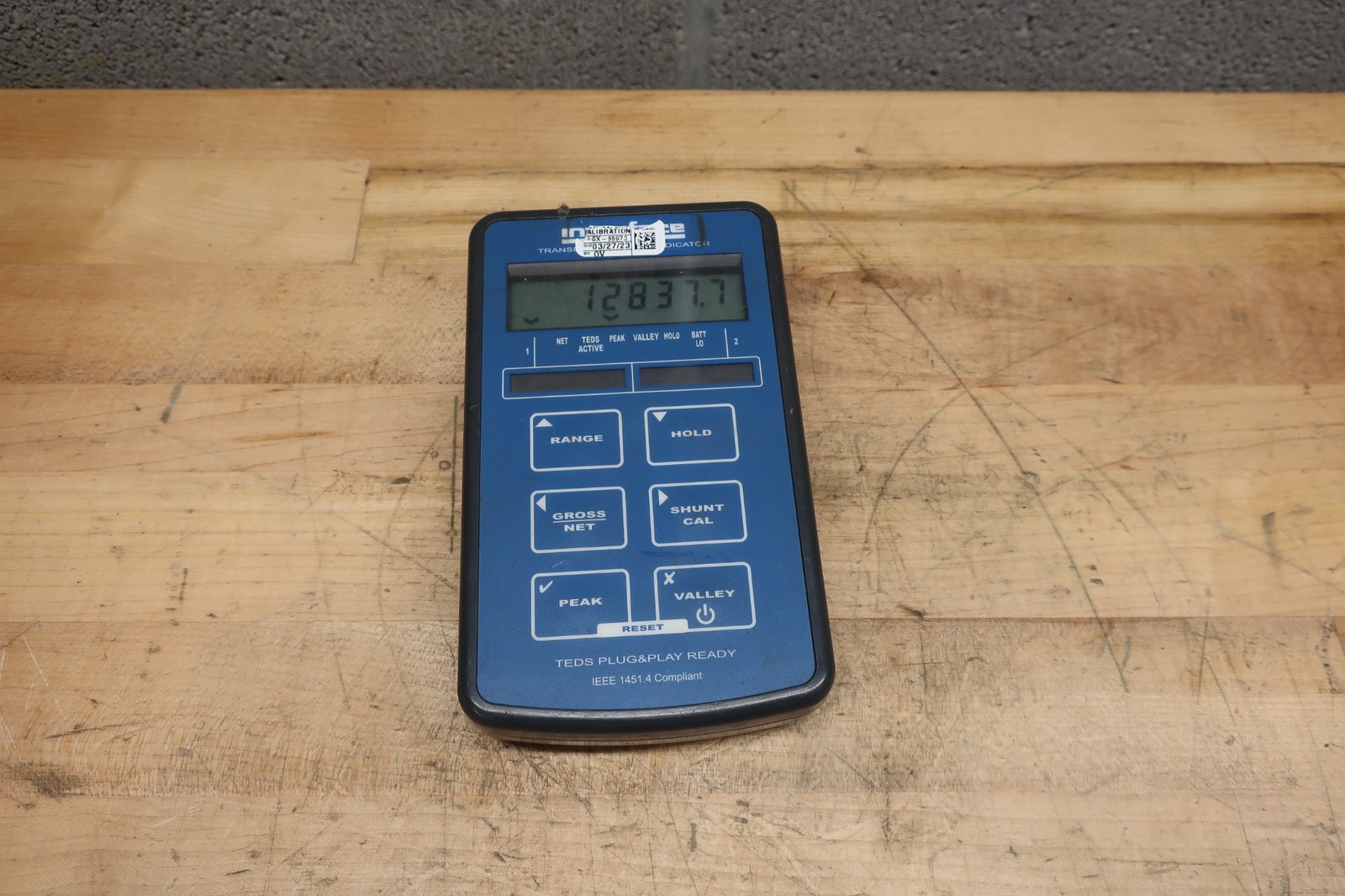 Interface 9320-1 TEDS Handheld Transducer Digital Indicator Load Cell