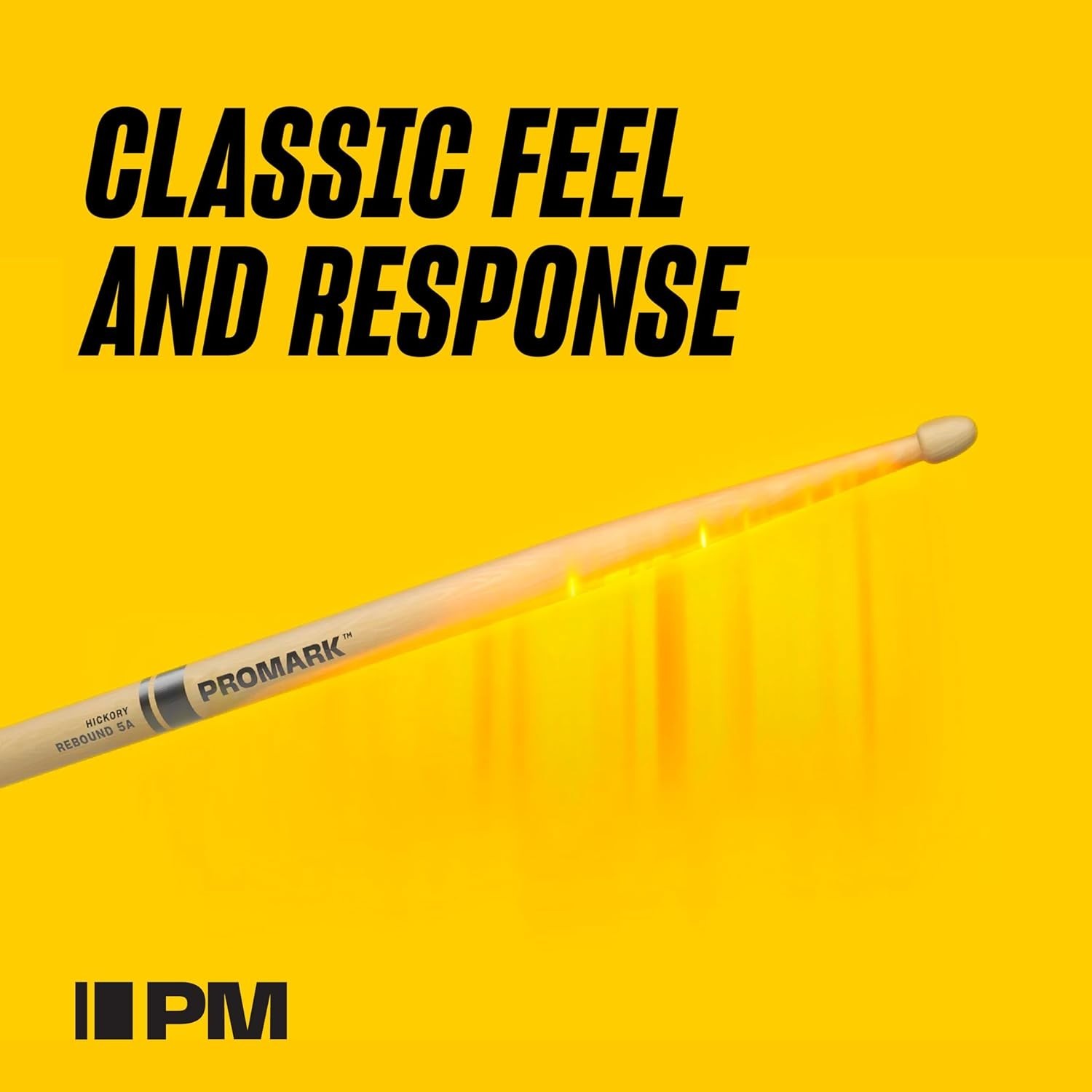 5A ActiveGrip Black Drumsticks - Engineered Hickory, Superior Grip Performance