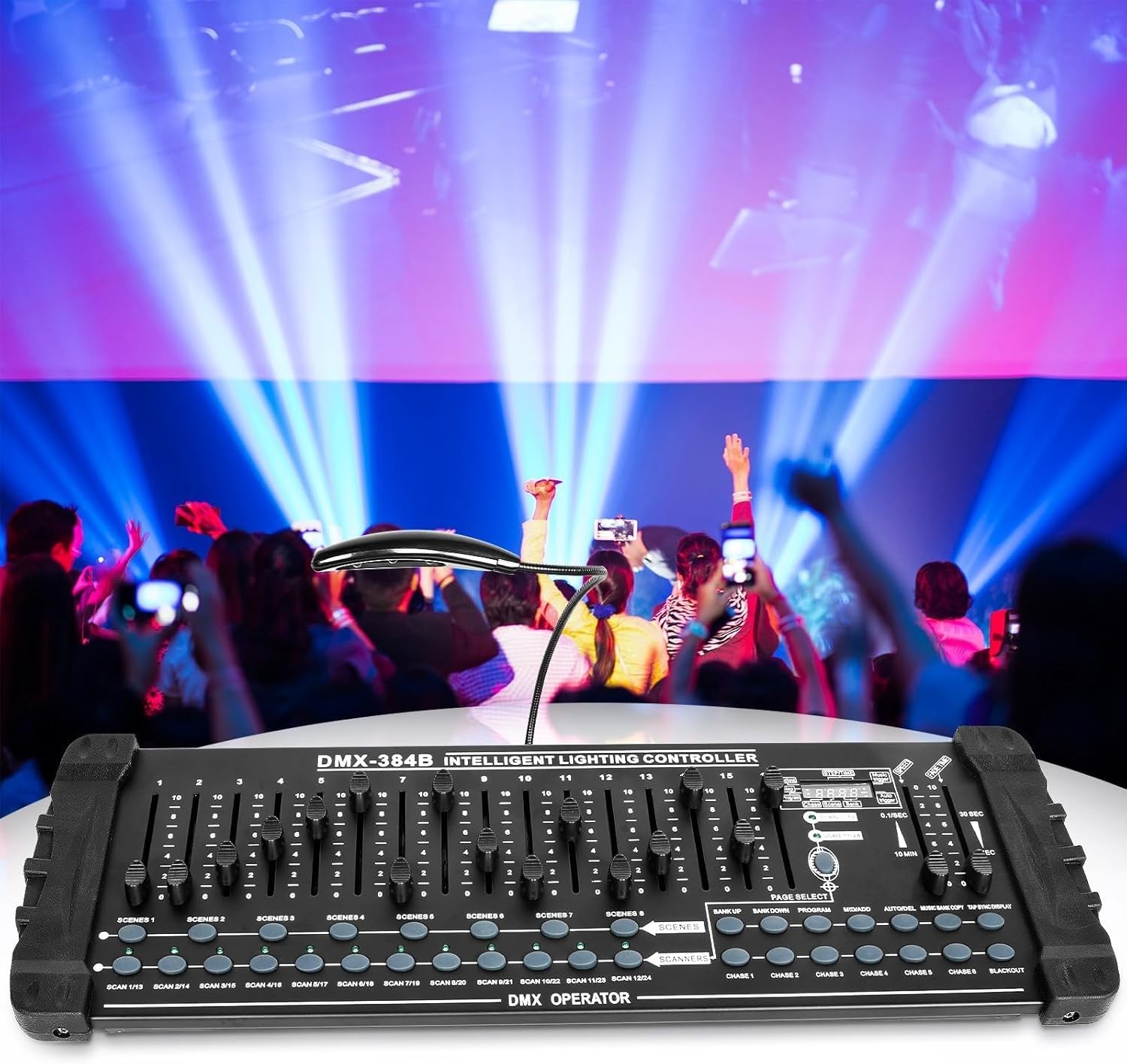 DJ Controller 384CH DMX Cotroller Use for Program Editing of Bar Club Live Li...