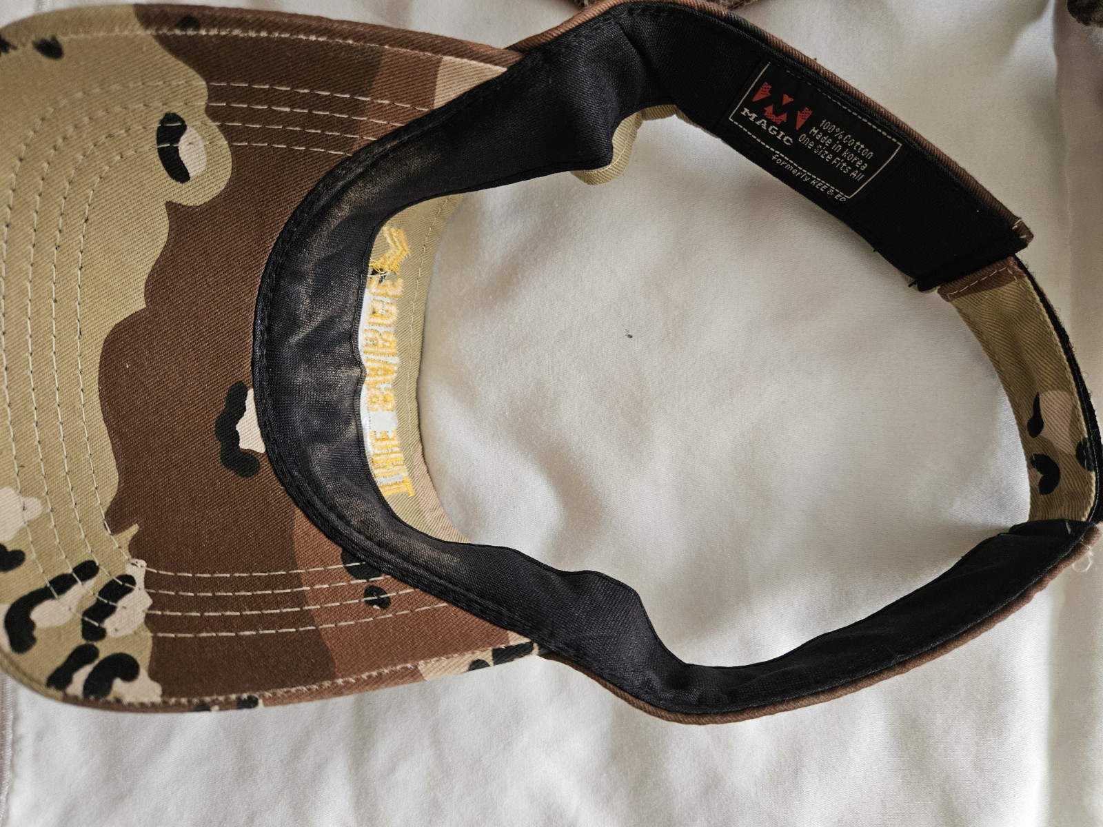The Sarge Camo Visor, Camo Hat, Camo Neck Pillow