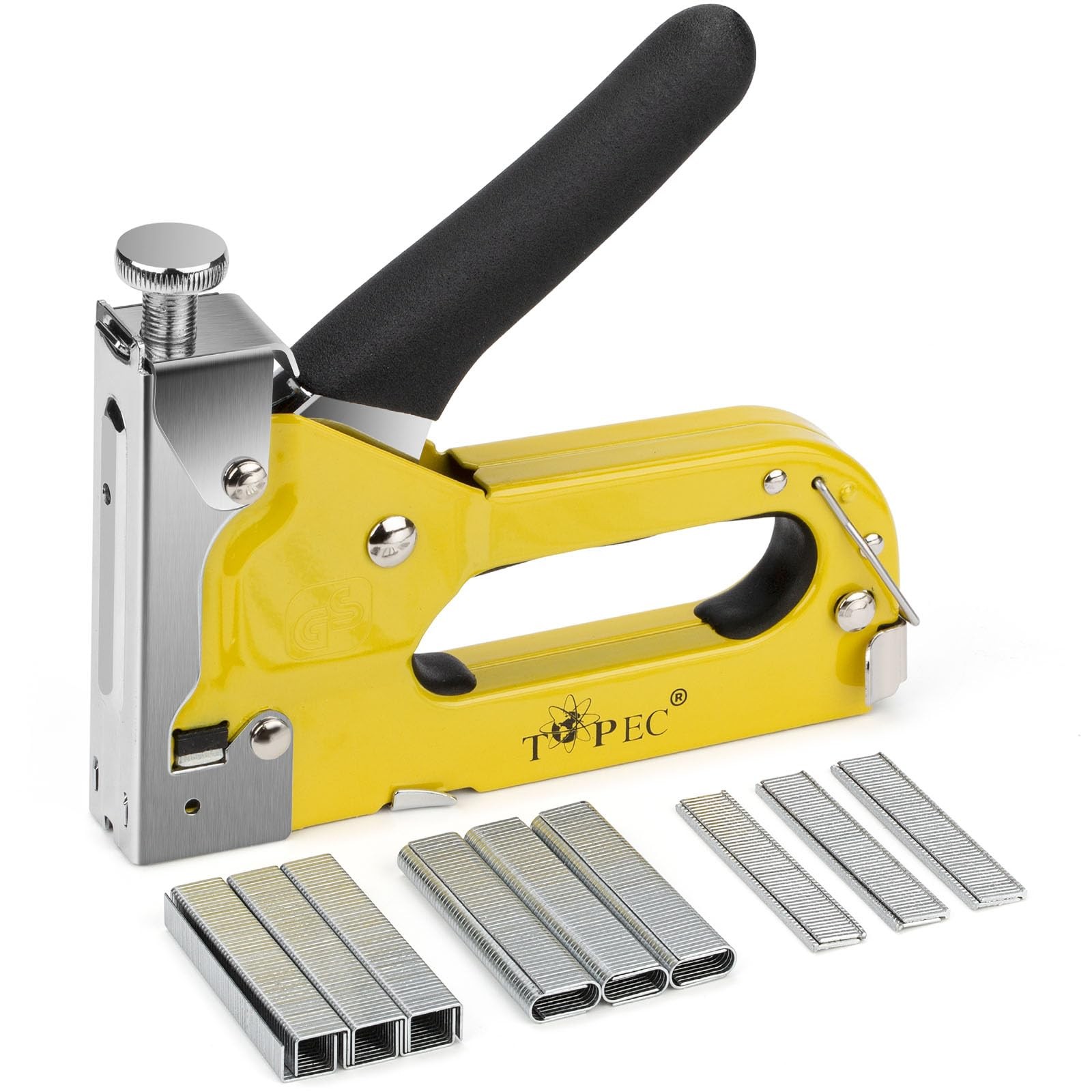 Upholstery Staple Gun, TOPEC 3 in 1 Heavy Duty Staple Guns/Home Use with 900 ...