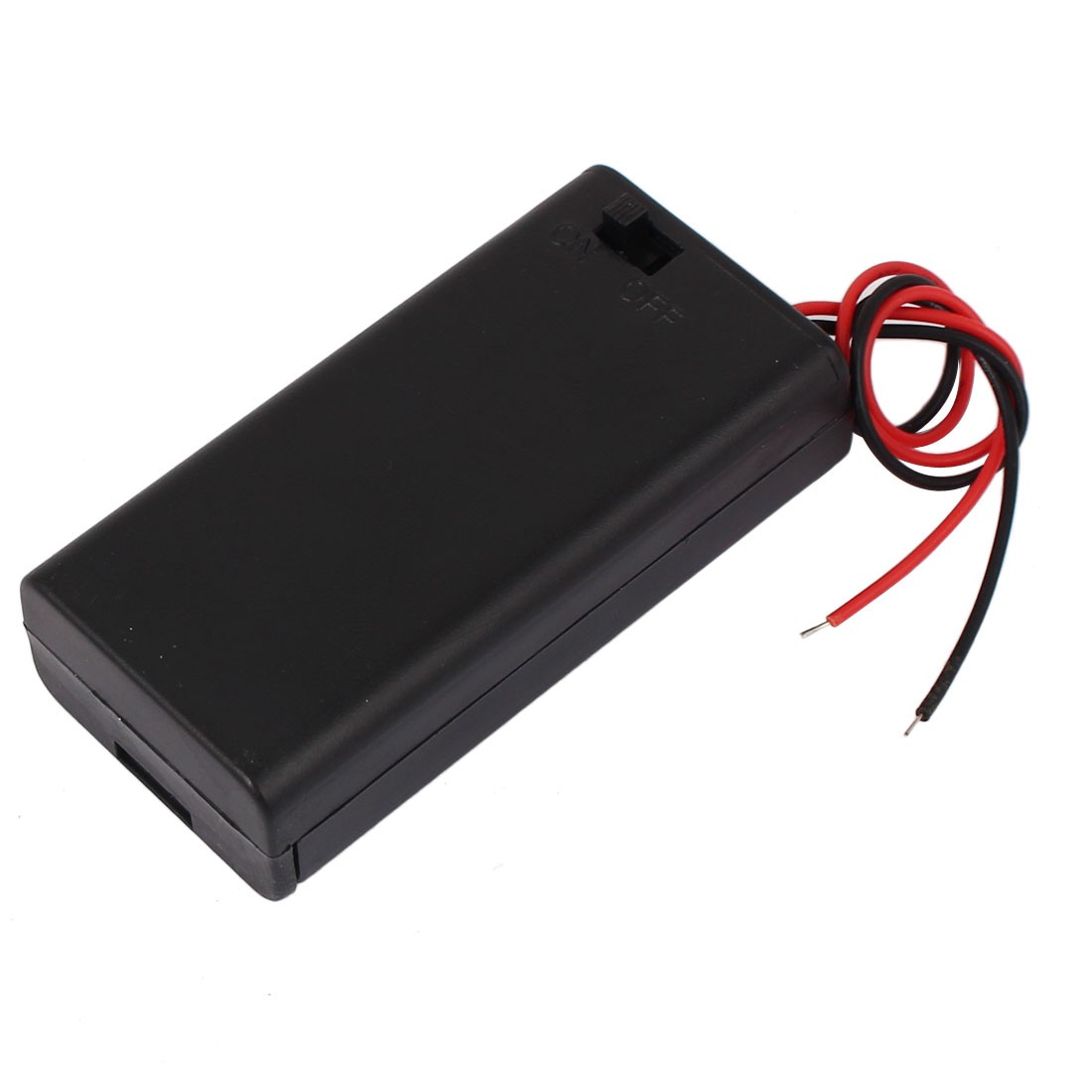 2Pc 3V Power Supply 2 x AA Battery Holder Enclosed Case Box Switch 160mm Lead
